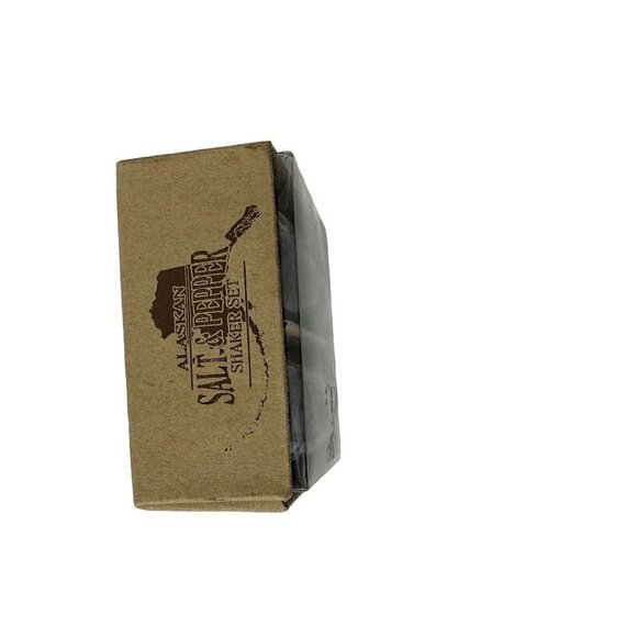 Alaska Moose Blue Salt and Pepper Shaker Set Arctic Circle - Picture 3 of 6